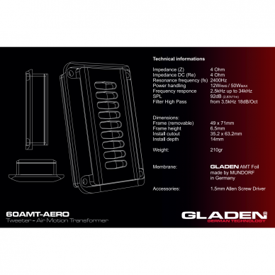 Gladen Audio Aerospace 60 AMT 6