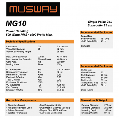 Musway MG10 4