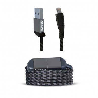 Wraps Lightning Black (Lightning to USB)