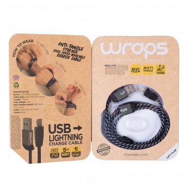 Wraps Lightning Black (Lightning to USB) 7