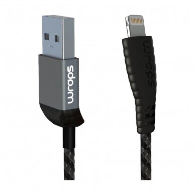 Wraps Lightning Black (Lightning to USB)