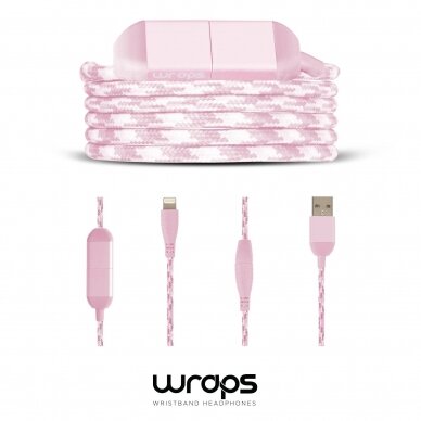 Wraps Lightning Pink (Lightning to USB)