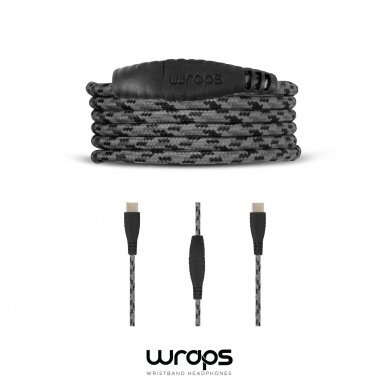 Wraps USBC Black (USB-C to USB-C)