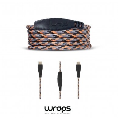 Wraps USBC Survival Orange (USB-C to USB-C)