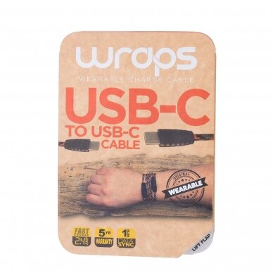 Wraps USBC Survival Orange (USB-C to USB-C)